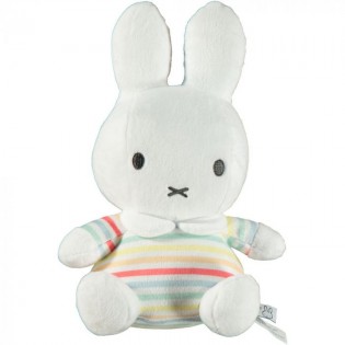 Nijntje Knuffel Rammelaar Gestreept Pakje 25 CM